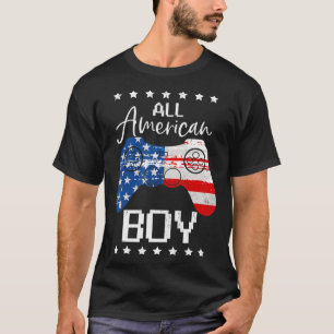 おもしろいAll American Boys 4th July Son Video Game USA Tシャツ