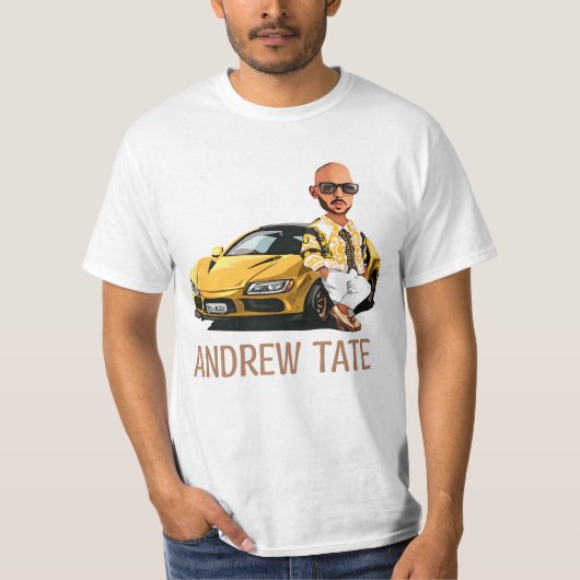 おもしろいAndrew Tateトップg Tシャツ (正面)