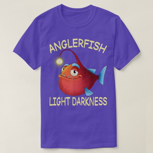 おもしろいAnglerfish Light Darkness, Anglerfish Night Tシャツ (デザイン正面)