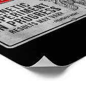 おもしろいAnunnaki警告標識 – 遺伝子実験I ポスター (角)