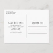 おもしろいArch Photo Wedding日付の保存 案内ポストカード (裏面)