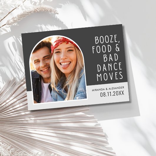 おもしろいArch Photo Wedding日付の保存 案内ポストカード