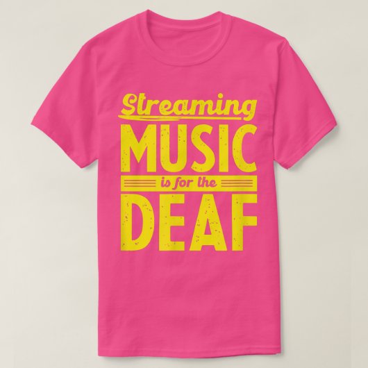 おもしろいAudiophile Lossless – ストリーミング音楽の用途 Tシャツ (デザイン正面)