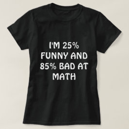 「おもしろいBAD AT MATH」Tシャツ Tシャツ