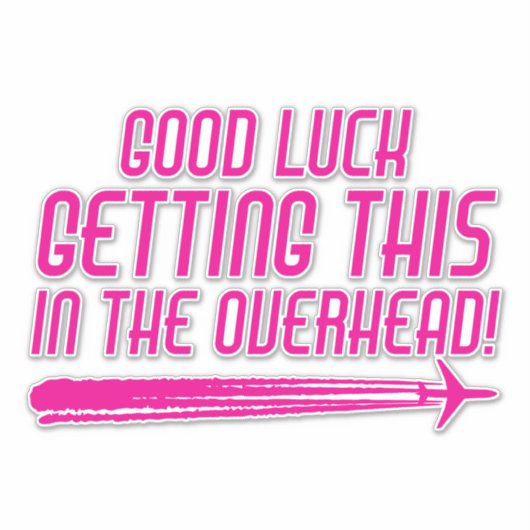 おもしろいBaggage Air運 Stauter引用文 シール (正面)