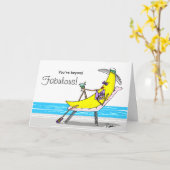 おもしろいBanana Mother's Day Card - カスタムBanana Cards カード (黄色い花)