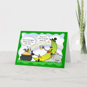 おもしろいBanana St Patrick's Day Card – バナカスタムカード カード