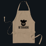 おもしろいBBQエプロン男性へ Good lookin is cookin | Mr. スタンダードエプロン<br><div class="desc">おもしろいBBQエプロン男性へ | Good lookin氏はcookinである。ひげカッコいいと調理師の帽子とサングラスを持つシェフ。おじいちゃん等のための可愛いバーベキューギフトアイディアパパ。</div>