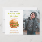 おもしろいBBQクックアウトパーティーテーマ 子供へ 招待状 (正面)