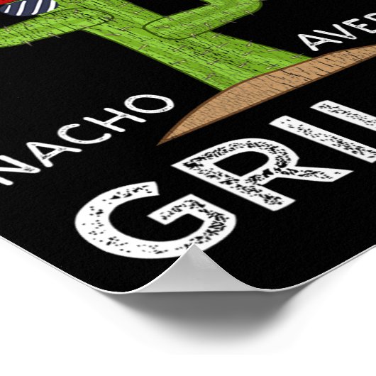 おもしろいBbqグリルオーバーユーモアグリラーことわざおもしろいGri ポスター (角)