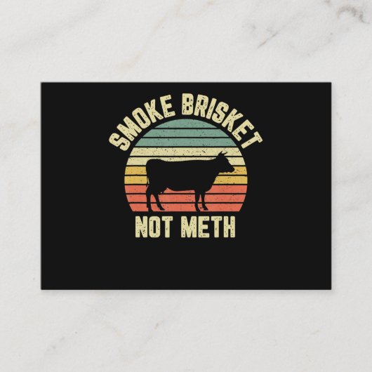 おもしろいBBQスモークブリスケットノットノベルティグリリング 名刺 (正面)
