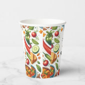 おもしろいBbqタコシェフスープポトラックパーティー40歳 紙コップ (右)