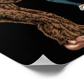 おもしろいBigfoot男を見つけ、彼を拾った – Sasqua ポスター (角)