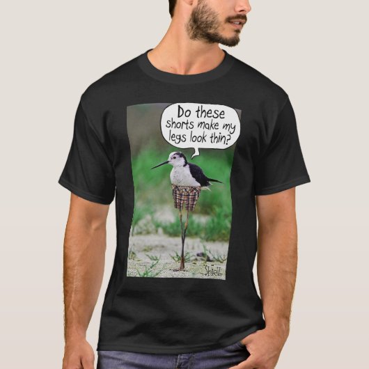 おもしろいBIRD SHORTSカードまたはプレゼント Tシャツ (正面)