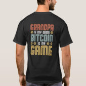おもしろいbitcoinは私のゲーム tシャツ (裏面)