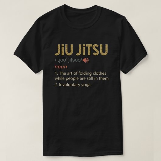 おもしろいBJJのMMA定義 Tシャツ (デザイン正面)
