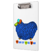 おもしろいBlue Ram年の中国の〔占星術の〕十二宮図 クリップボード (左)