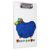 おもしろいBlue Ram年の中国の〔占星術の〕十二宮図 クリップボード (右)