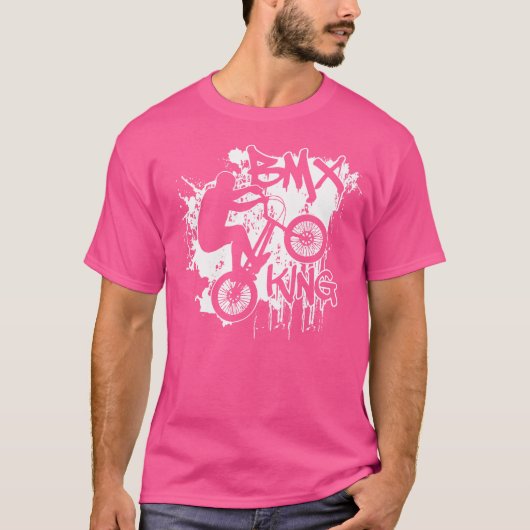 おもしろいBmx乗用自転車ライダー Tシャツ (正面)