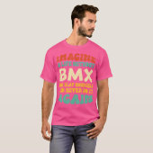 おもしろいBmx引用文Bmx愛好家 Tシャツ (正面フル)