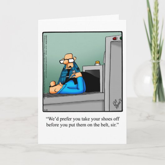 おもしろいBoa Voyage Umous Greeting Card カード (正面)