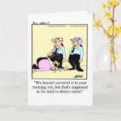 おもしろいBoa Voyage Umous Greeting Card カード (黄色い花)