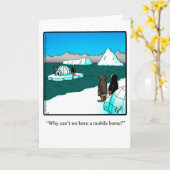 おもしろいBoa Voyage Umous Greeting Card カード (黄色い花)