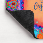 おもしろいBohoフローラカスタマイズ可能な電話のインスピレーション マウスパッド (コーナー)