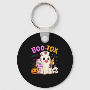 おもしろいBoo Tox美容看護師ゴーストスカルカボチャ キーホルダー
