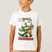 おもしろいbot gator word artファミリー tシャツ (正面)