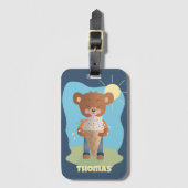 おもしろいBrain Freezeキッド荷物タパーソナライズされたグ ラゲッジタグ (正面縦)