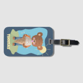 おもしろいBrain Freezeキッド荷物タパーソナライズされたグ ラゲッジタグ (正面横)