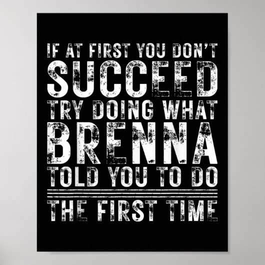 おもしろいBrenna 諦めたらそこで試合終了 誕生日 ポスター (正面)