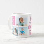 おもしろいBubbe孫の名前とフォトコラージュ コーヒーマグカップ (正面左)