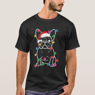 おもしろいBulldog Tree Crismas Lights Xma Tシャツ