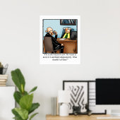 おもしろいBusiness Officeユーモアのポスター ポスター (ホームオフィス)