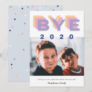 「おもしろいBye 2020」トレンディー独身の写真 シーズンカード