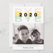 「おもしろいBye 2020」写独身の真 シーズンカード (正面)