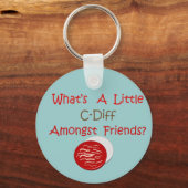 おもしろいC-DiffナースTシャツ&ギフト キーホルダー (正面)