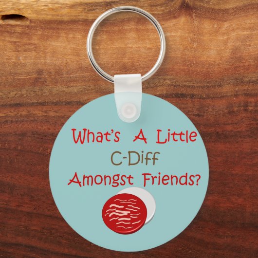 おもしろいC-DiffナースTシャツ&ギフト キーホルダー (正面)