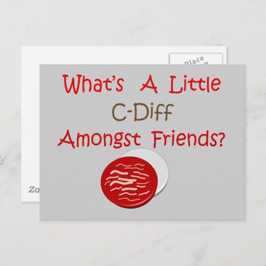 おもしろいC-DiffナースTシャツ&ギフト ポストカード (正面/裏面)