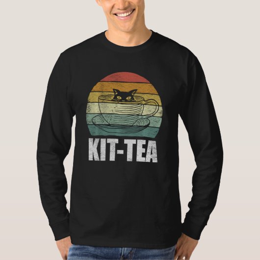 おもしろいCaキットティーおもしろい猫好きかわいい黒猫 Tシャツ (正面)