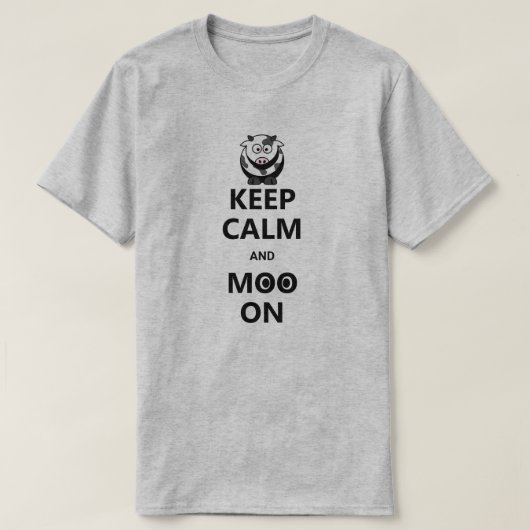 'おもしろいCalm保'引用文パン Tシャツ (デザイン正面)