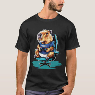 おもしろいCapybara Rodent & Video Games Lover Tシャツ