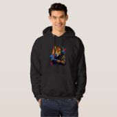 おもしろいCapybara Tee Gamepadヘッドフォンビデオゲーム パーカ (正面フル)