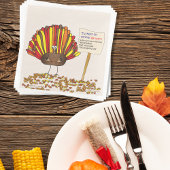 おもしろいCartoon Thanksカラフル Giving Turkey