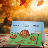おもしろいCartoon Turkey Thanksgiving Holiday カード