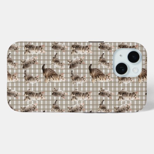 おもしろいCat iPhone 15ケース Case-Mate iPhoneケース (裏面 (横))