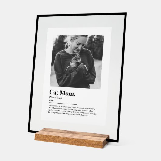 おもしろいCat Momおもしろい辞書の定義（写真あり） アクリルサイン (傾斜)