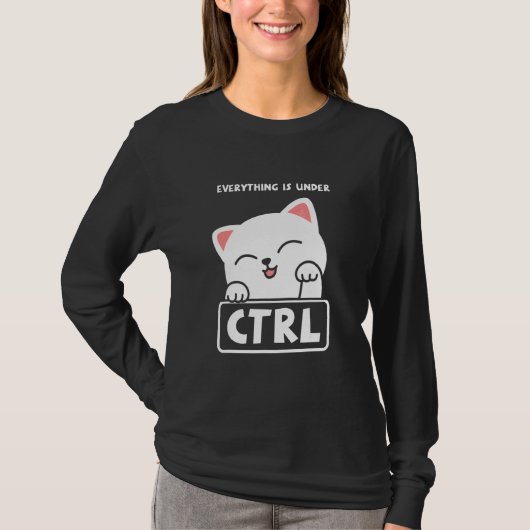 おもしろいCat Programmer Developer CoderコンピュータScie Tシャツ (正面)